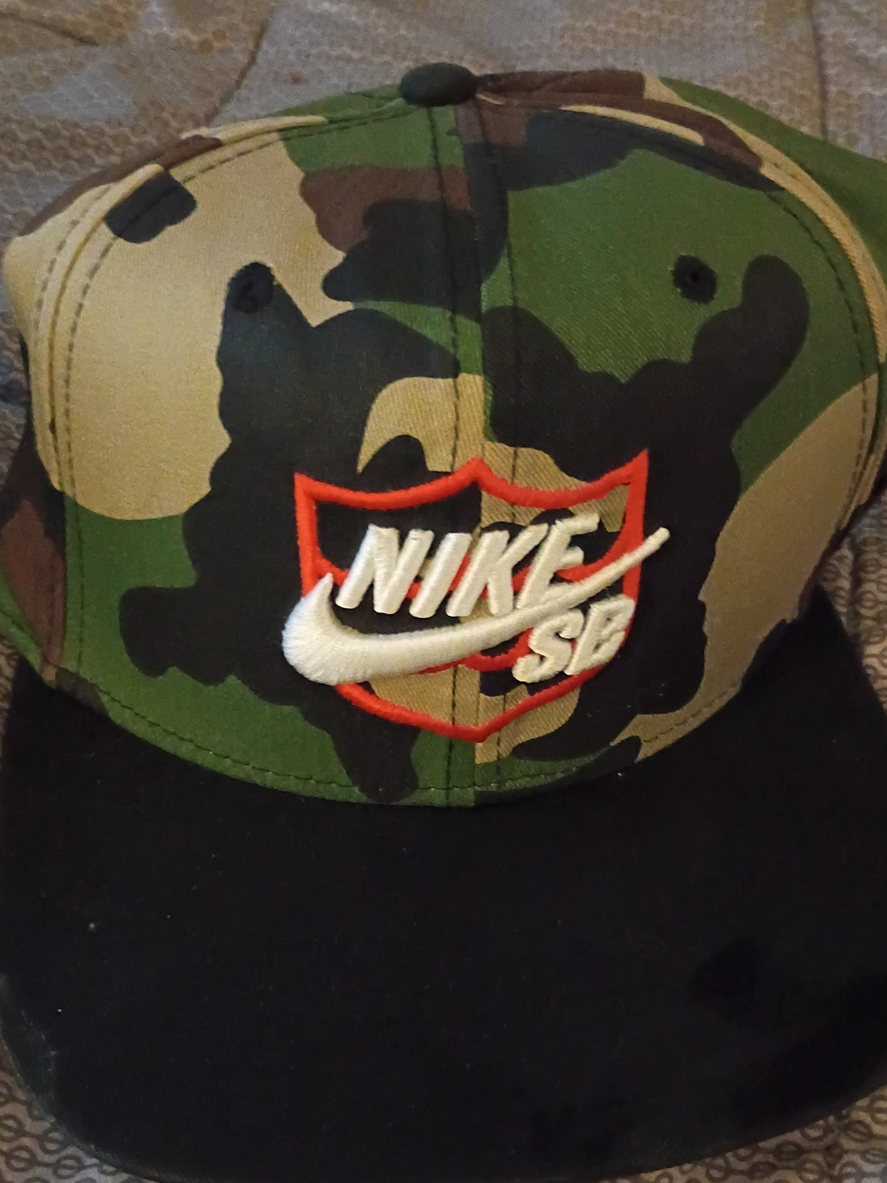 Nike SB Brian Anderson Camo Baseball Cap with Black Brim